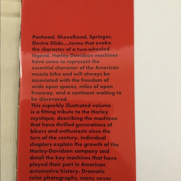 Large 1992 Harley Davidson Book - Picture 2 of 13